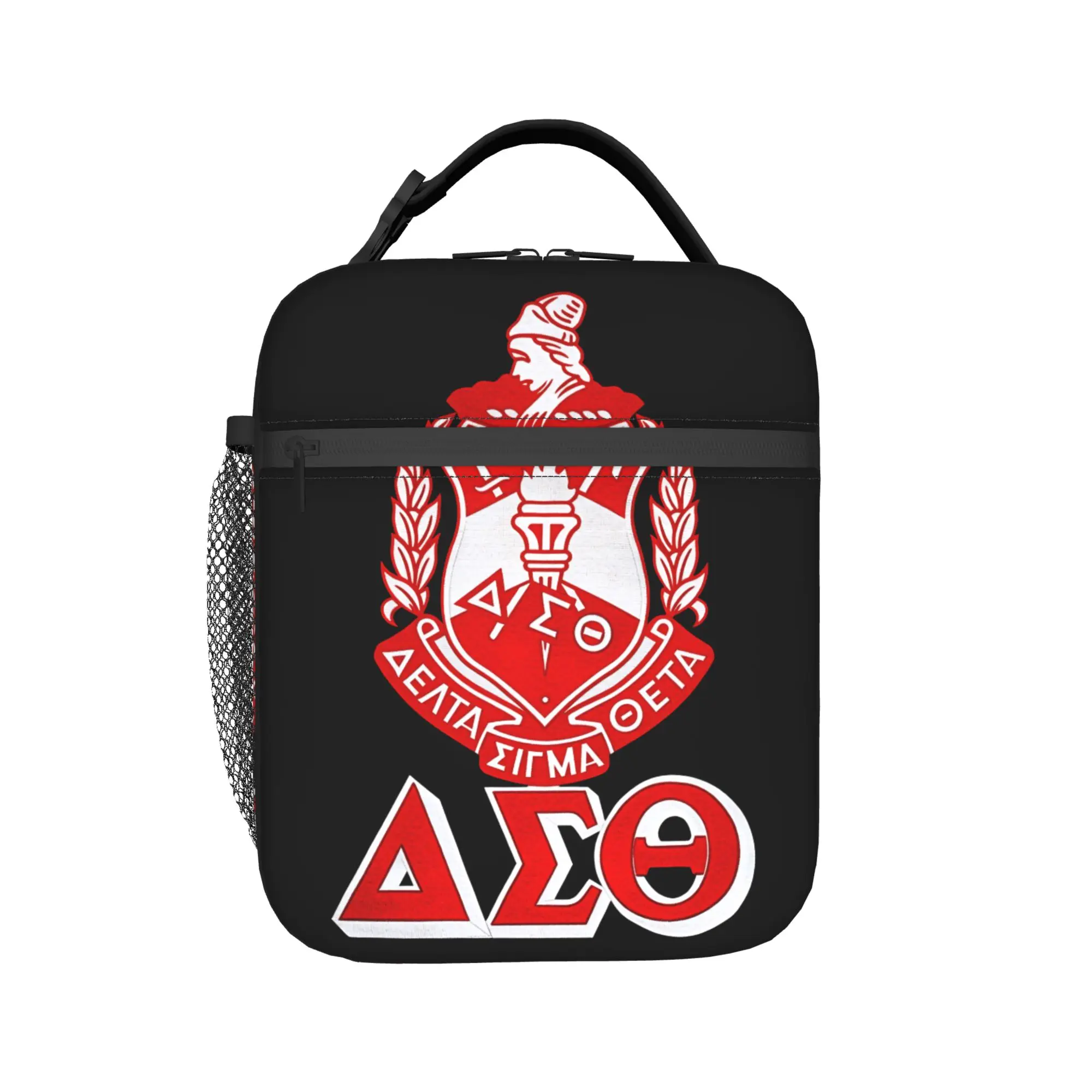 Delta Sigma Theta Sorority Lunch Bag Fun Picnic Lunch Box Custom Portable Zipper Cooler Bag