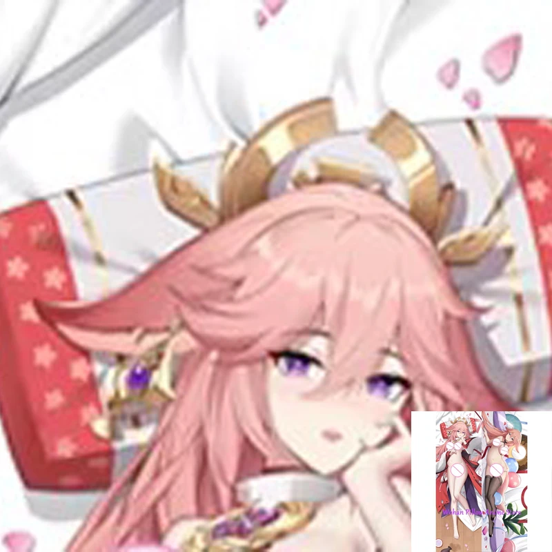 

Dakimakura Anime Pillow Cover Yae Double Sided Print Life-size Halloween Christmas Decoration