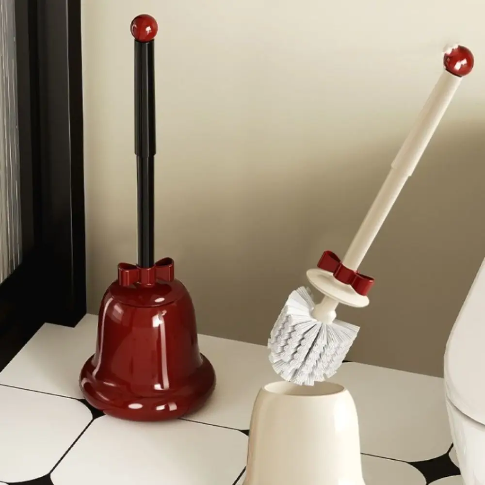 

Cleaning Tool Dopamine Design Long Handle Toilet Brush Plastic Base Mounted Closestool Brush Hygienic Toilet Scrubber Bathroom