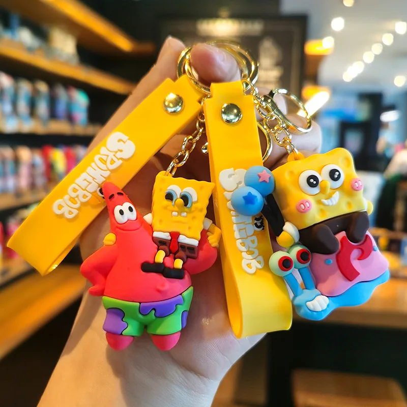 

SpongeBob SquarePants Keychain Cartoon Cute Doll Claw Machine Decoration Gift for Bestie Small Gift Present Personalized Gifts