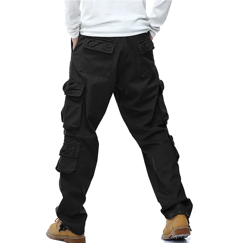 drop shipping Men Fleece Cargo Pants Cotton Winter Men\'s Camouflage Trousers Military Pants ABZ104