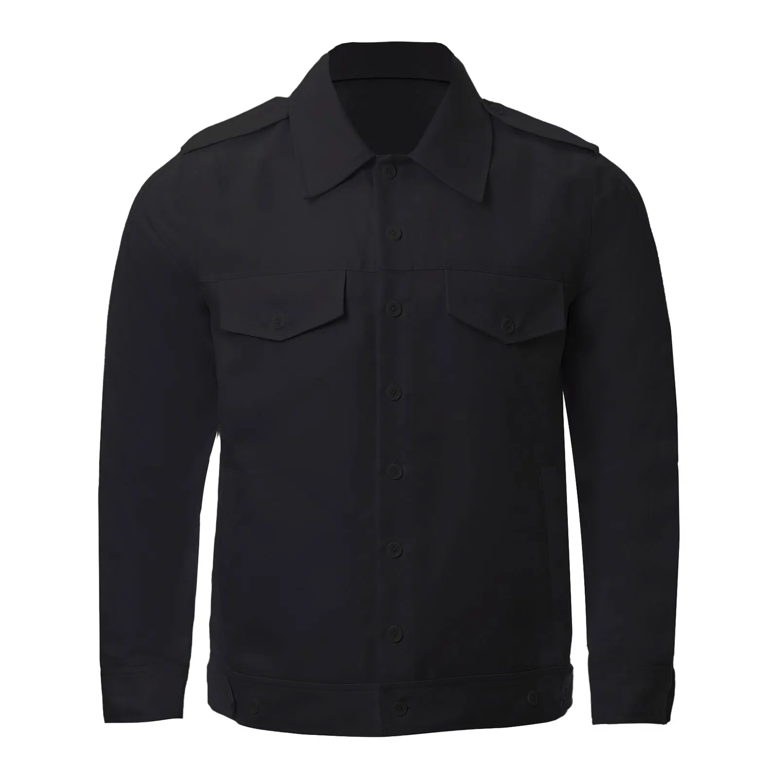 FR-shirt voor heren Brandvertragend lasshirt Werkende cargo-tops Button-down shirt met lange mouwen Lichtgewicht vlambestendig shirt