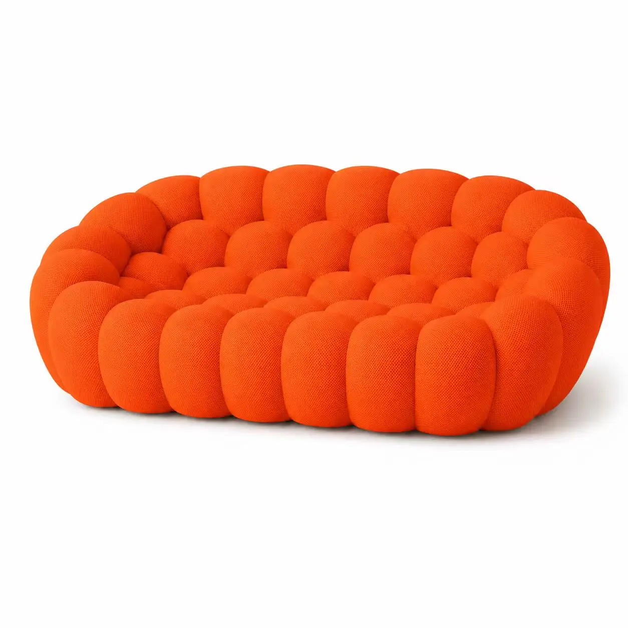 Minimalistische Europese woonkamerbank voor twee volwassenen, puff-bubbelsofa's, gecomprimeerde chaise longue zonder onderstel, divano-meubels voor thuis.