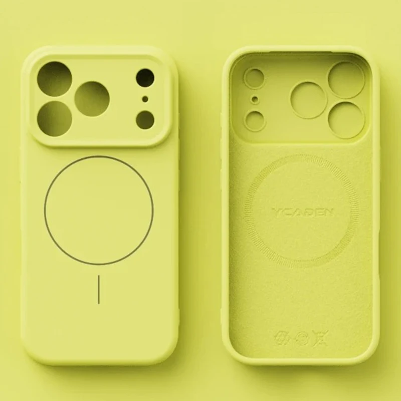 المغناطيسي الأصلي السائل سيليكون ل Magsafe جراب هاتف آيفون 17 16 15 14 13 12 برو ماكس 16 زائد 17 الهواء الجلد يشعر غطاء ناعم #4