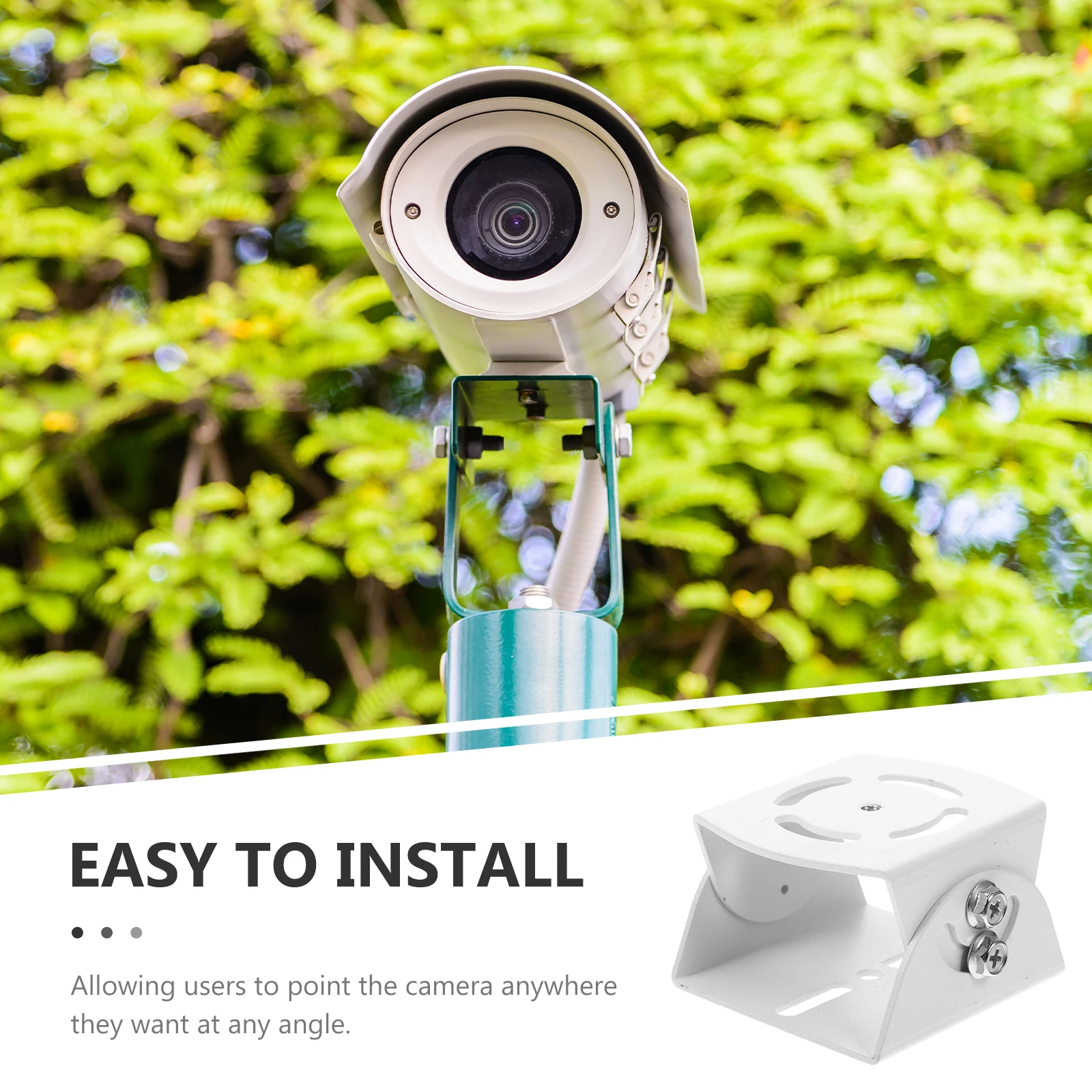 

Universal Joint Bracket Durable Aluminum Alloy Height Angle Adjustable Compatible Most Cameras Easy Install Wall Ceiling Mount
