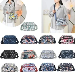 Multi-printed Oxford Cloth Shoulder Bag Multi-compartment Bag Mobile Phone Bag Water-repellent All-match Women's Crossbody Bag