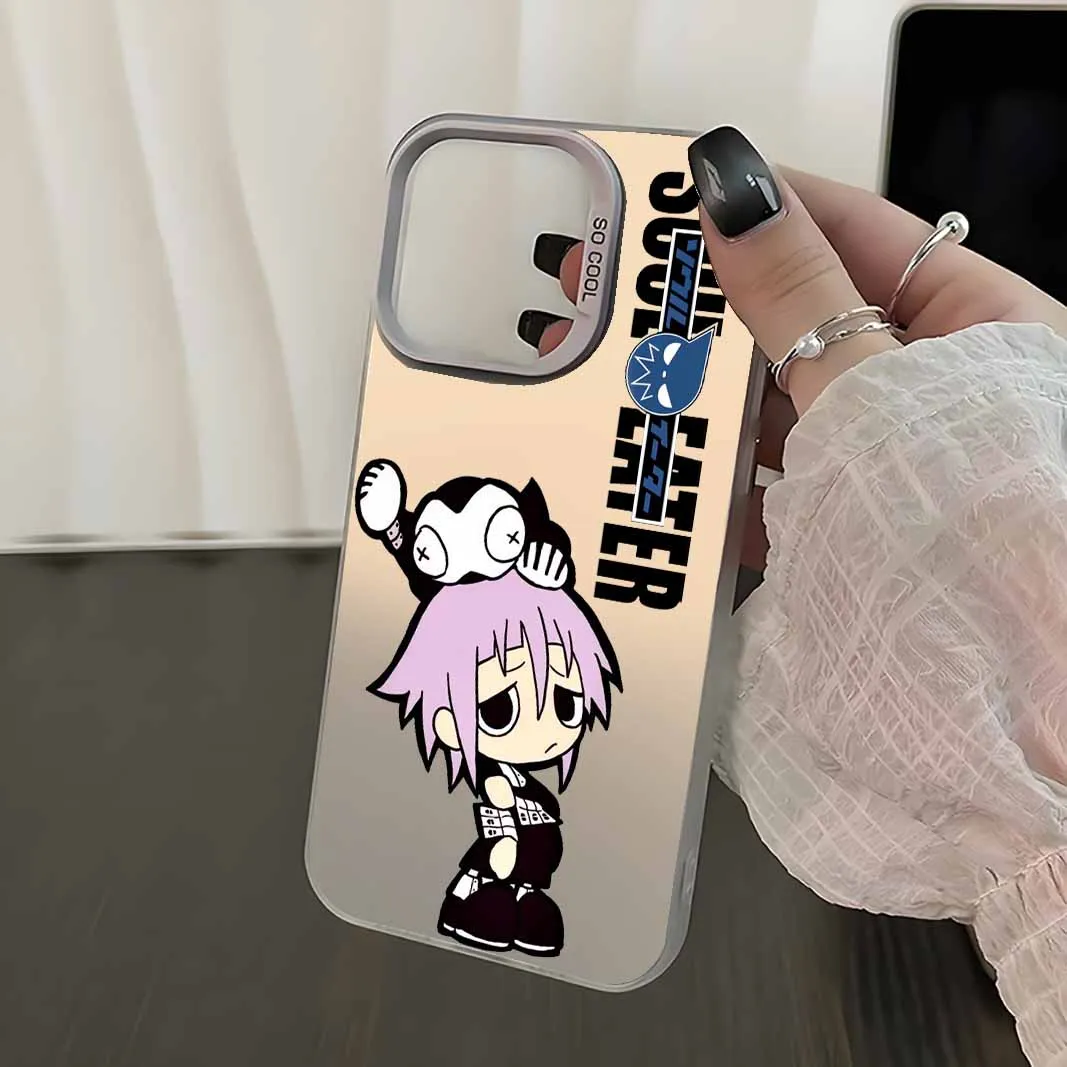 كول فيشن S-الروح الآكل لابل آيفون 17 16E 16 15 14 13 12 ميني برو ماكس زائد غطاء فوندا سيليكون لينة الملونة جراب هاتف #5