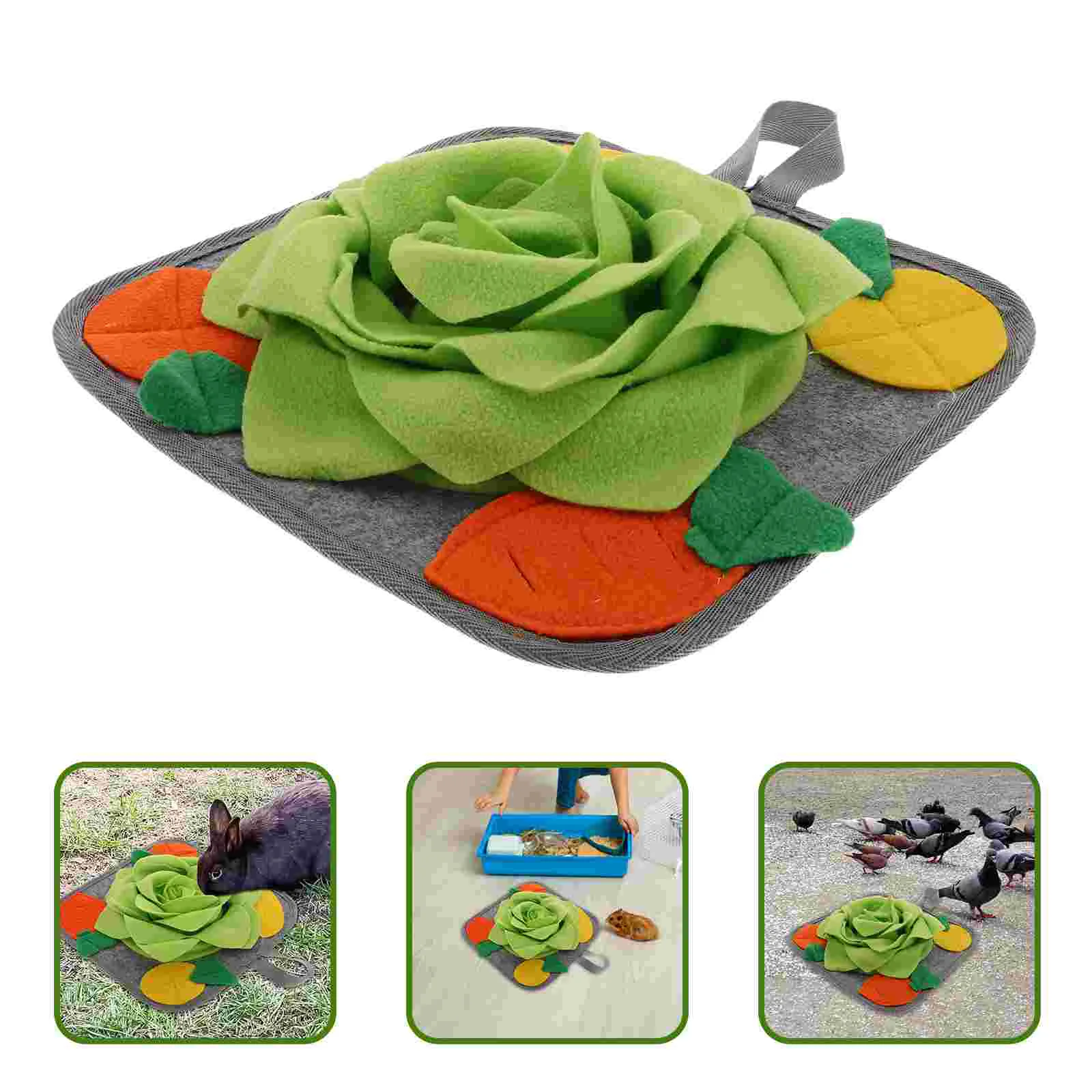 

Toys Pet Mat Dog Sniffle Chew Small Animal Hamster Rabbit Grass Bed Chewing Sniffing