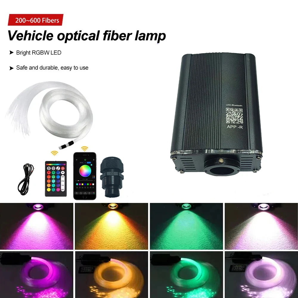18W Rgbw Starlight Headliner Kit DC12V Car Interior Atmospere Decoration Only Fibers For Car Trunk Roof