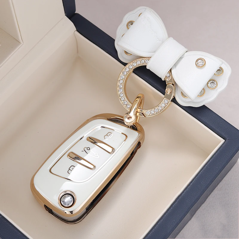 TPU Car Key Case Cover For DS DS3 DS4 DS5 DS6 For Peugeot 306 407 807  For Citroen C1 C2 C3 C4 C5 XSARA PICA Key Shells Fob
