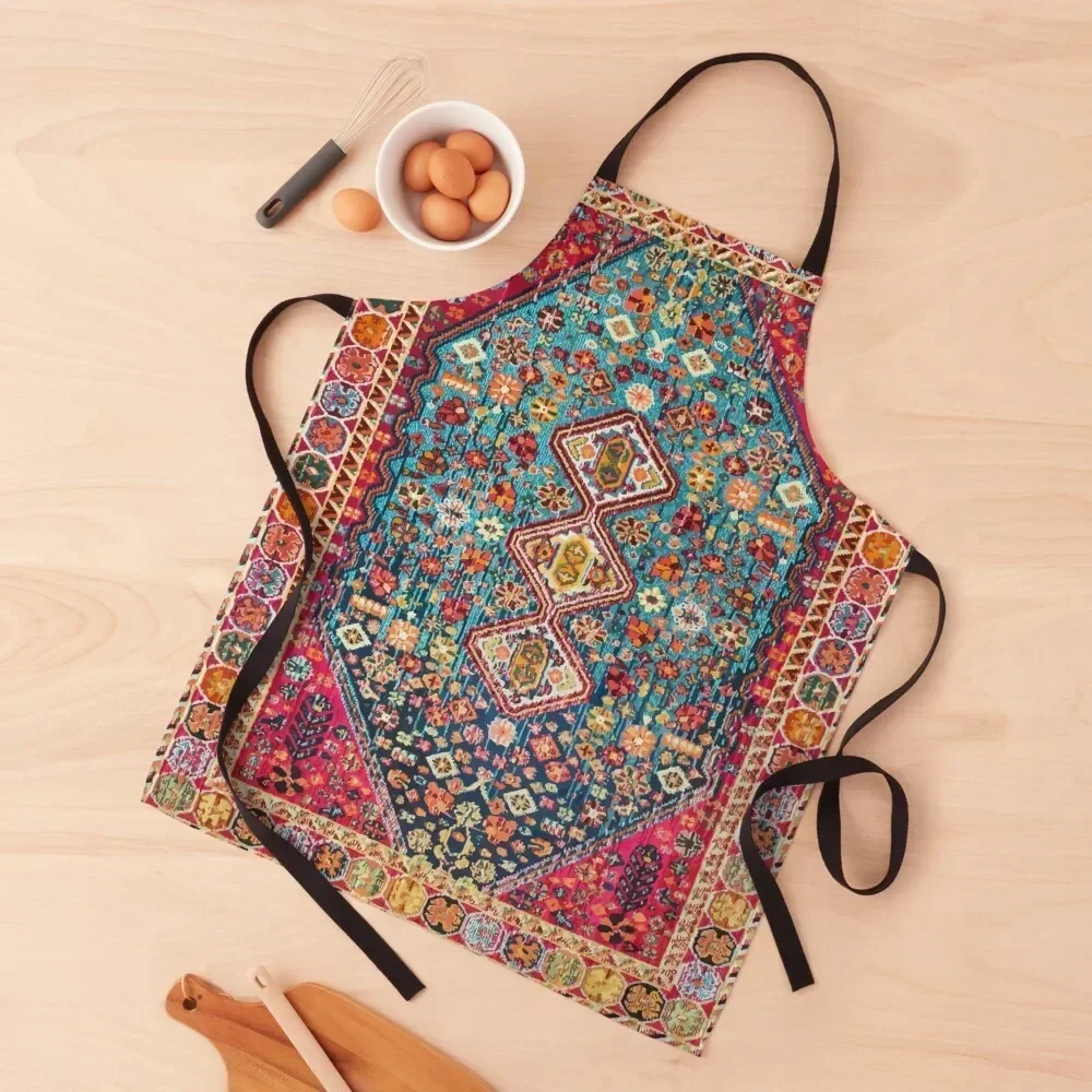 

Oriental Colored Traditional Antique Moroccan Style Fabric Design Apron Home Cleaning work gowns for women cleaning Apron
