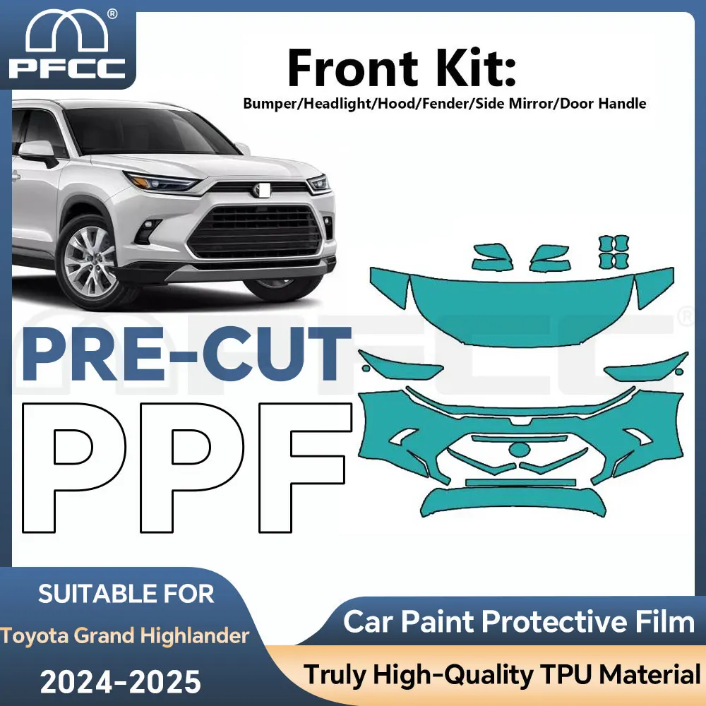 

For Toyota Grand Highlander 2024 2025 Front Paint Protection Film Pre-cut Car Body Kit PPF Full Vehicle Anti-scratch Exterior