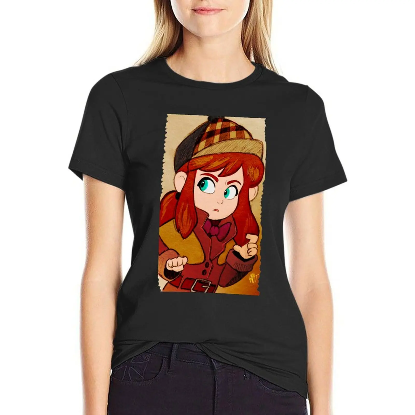 A Hat in Time: Detective Hat Kid T-Shirt tees Blouse Aesthetic clothing kawaii clothes t shirts for Women graphic