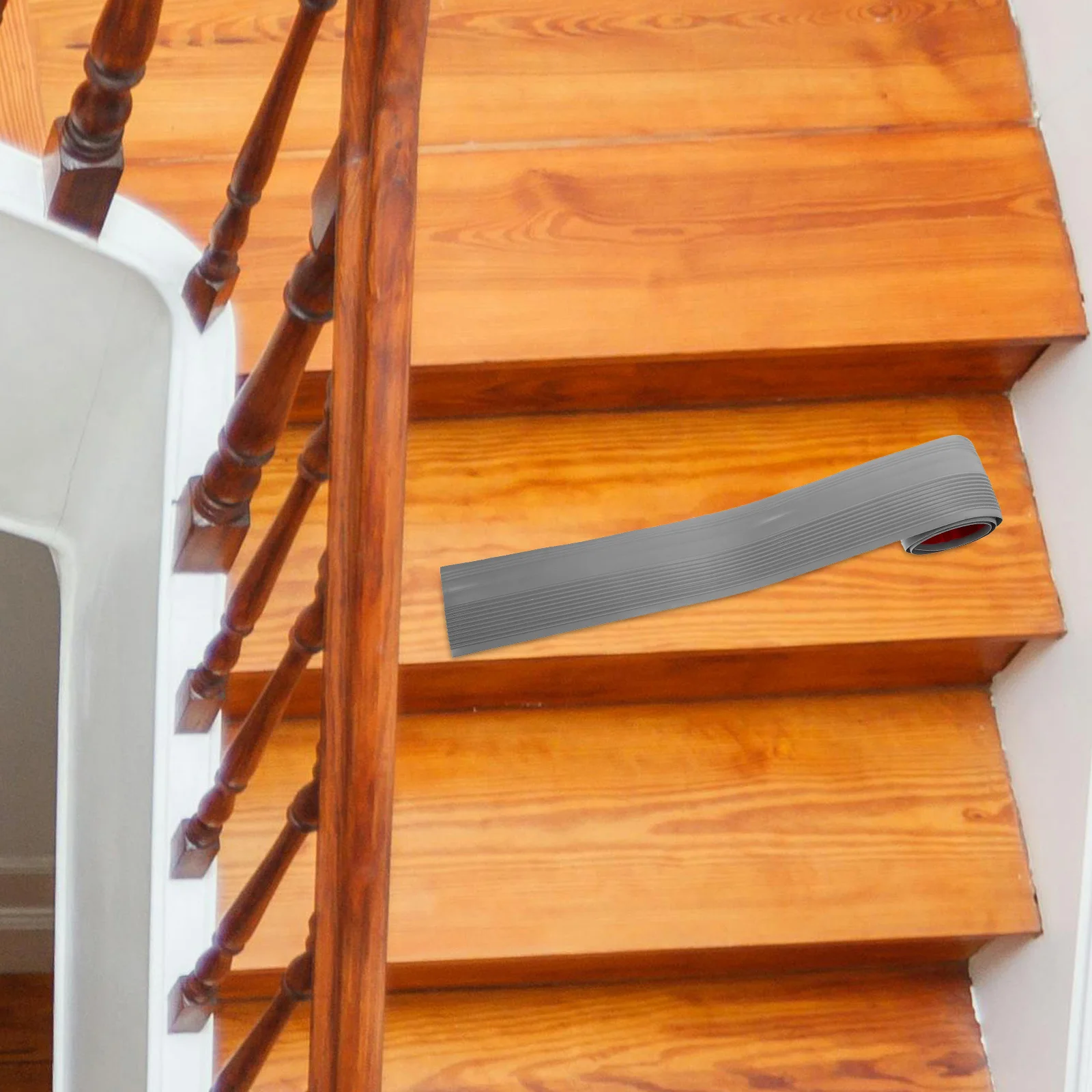 Anti-Slip Stair Edging Trim Self-Adhesive Staircase Nosing Protector Non-Skid Step Edge Guard Replacement Building Tool