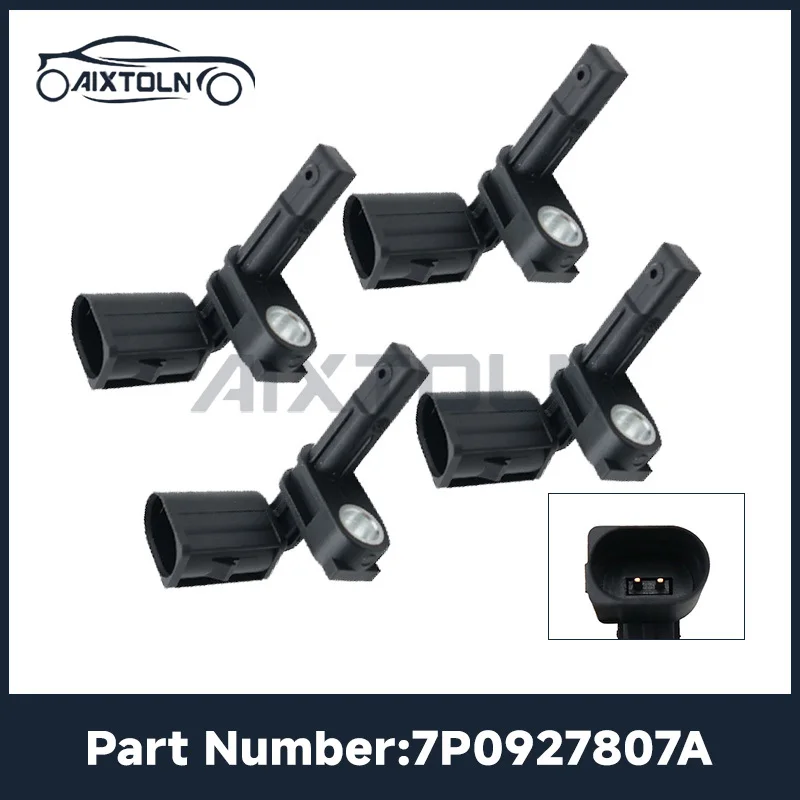 Front ABS Hall Effect Wheel Speed Sensor 7P0927807A For Audi Q7 4L 07–15 Volkswagen Touareg 7P Porsche Cayenne 958 11–17 New