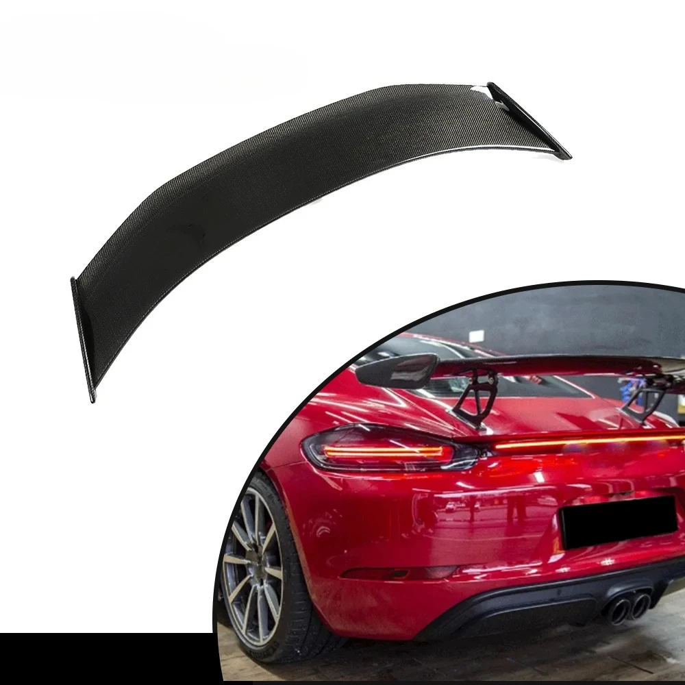 

Заводской OEM задний спойлер из углеродного волокна для Porsche Cayman Boxster 718 981 GT4