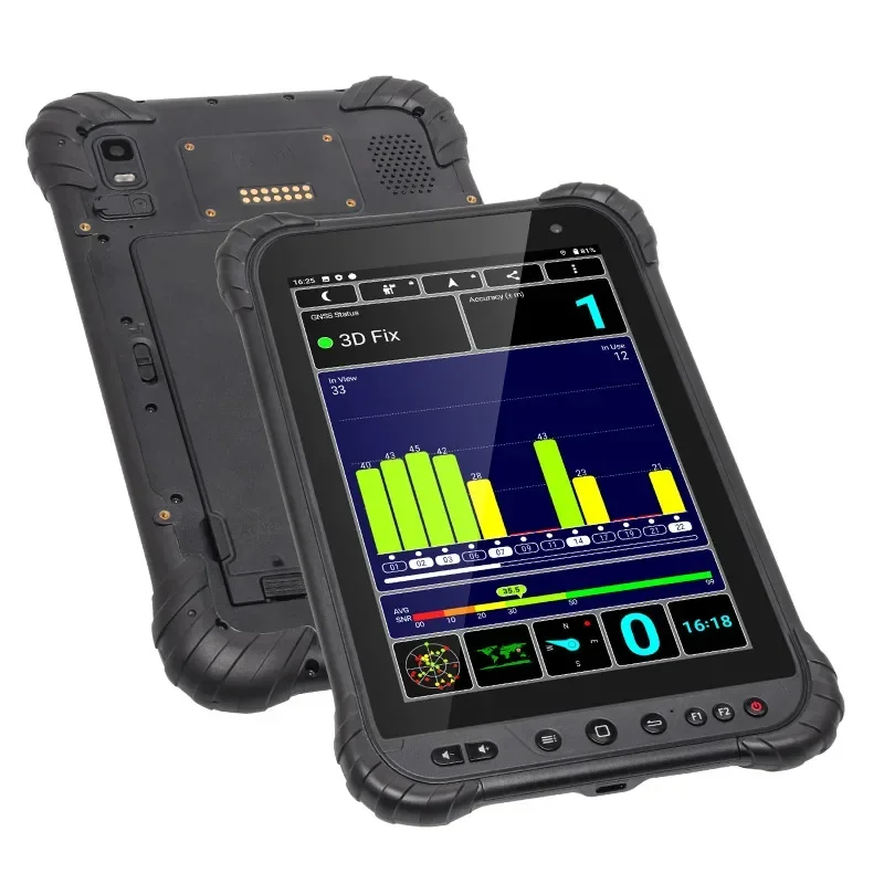 Qualcomm Snapdragon Octa Core IP67 Waterproof 8 Inch Android 4G LTE Rugged Industrial Tablet PC 64GB ROM