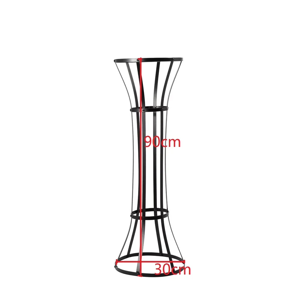 Vergoldeter Blumenständer 90 cm hoch für Hochzeitstischdekorationen – Detail 2