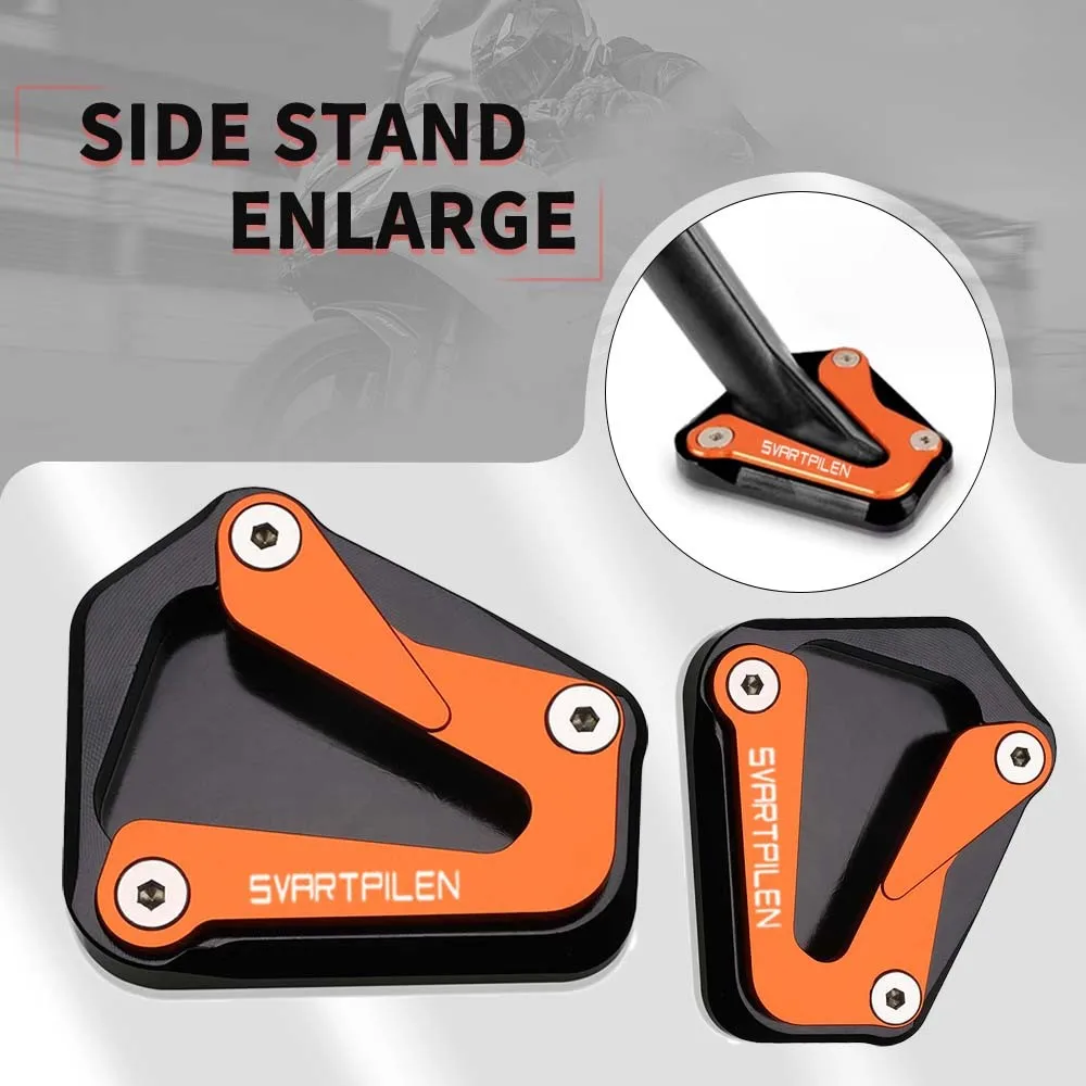 

2024 2025 Motorcycle For Husqvarna Svartpilen 801 Svartpilen801 Side Stand Enlarge Foot Plate Extension Kickstand Pad Antiskid