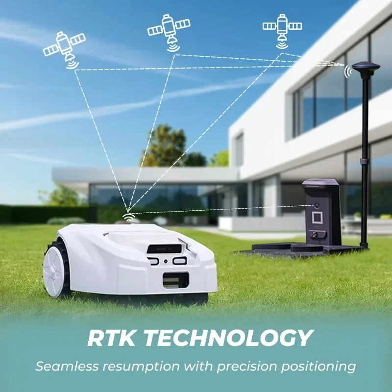 

Роботизированная газонокосилка 2025 года без проводов, с GPS RTK, автоматическая, для сада, 1000 кв.м, планирование траектории зигзагом
