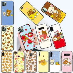 C-1 Rilakkuma Soft Case for Samsung Galaxy Note S20 S21 S22 20 10 FE Lite Plus Ultra