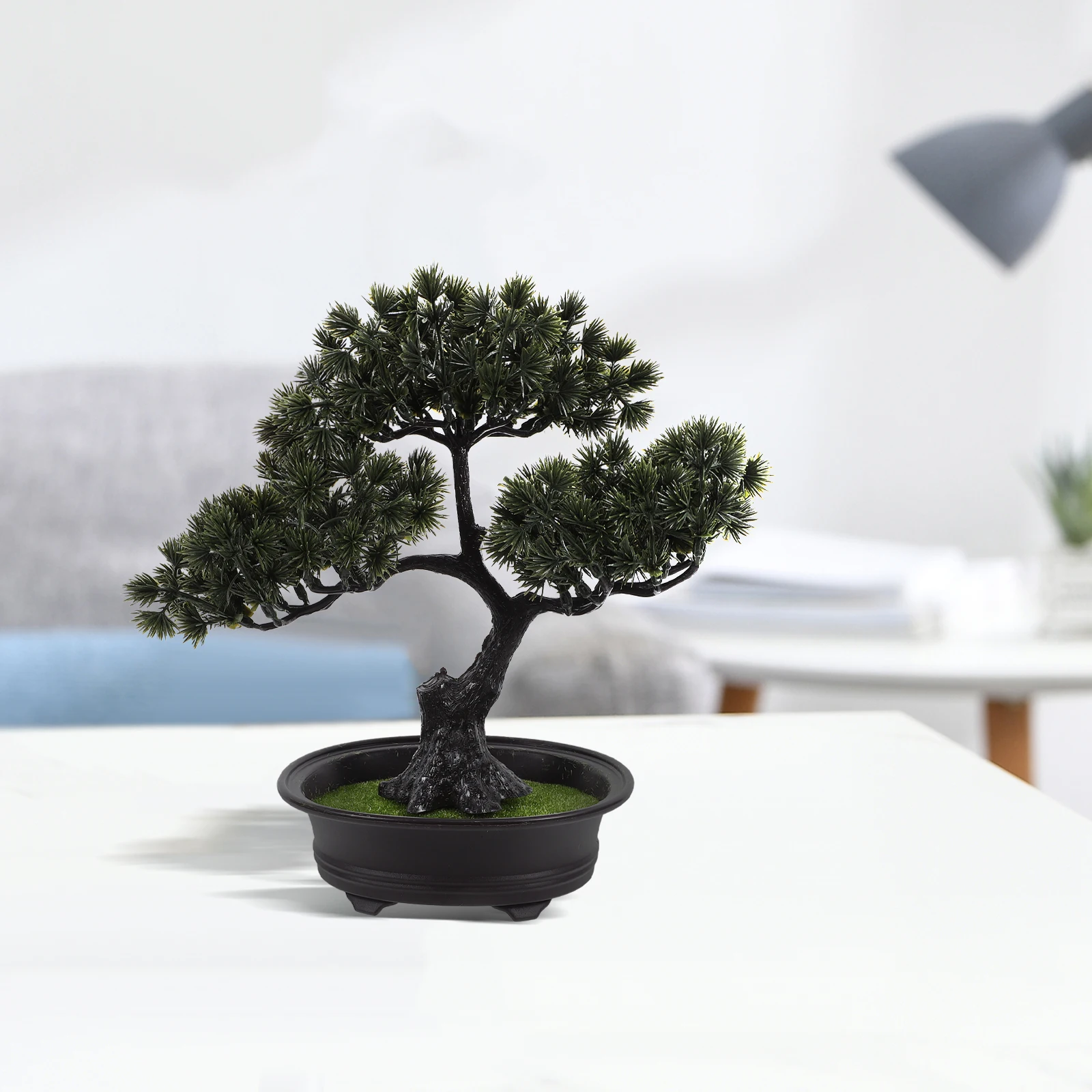 

Realistic Faux Bonsai Artificial Pine Simulation Potted Symbol Decorative Greenery For Home Office Zen Garden