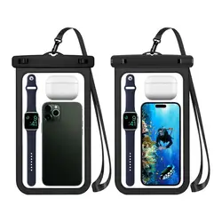 IPX8 Waterproof Beach Bag For Phone Protection 10in Waterproof Bag With Strap Vacation Essentials For Phone And Keys Beach