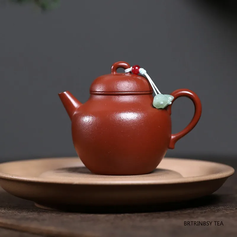 

Chinese Yixing Purple Clay Teapot Household Handmade Cute Tea Pot Raw Ore Zhu Mud Beauty Kettle Zisha Tea Set Teaware 120ml
