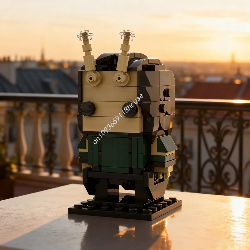 

196 шт. MOC Mantis Brickheadz модель строительные блоки строительство сборка идея игрушки образование кирпич Рождественский подарок дети день рождения