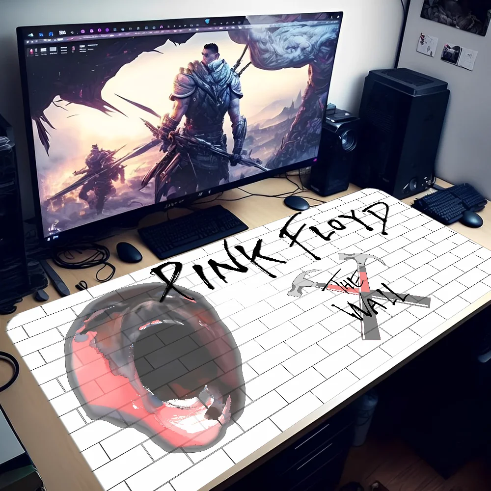 F-Floyd The Wall P-Pink Mousepad In Stocked Laptop Gaming Mice Mousepad Size for large Edge Locking Game Keyboard Pad