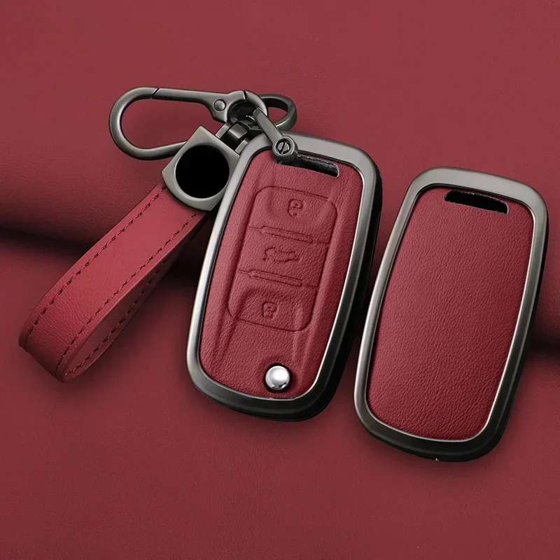 Car Key Cover Case Bag Shell For Wuling HongGuang Macro Light S1 For Baojun 730 510 560 310 630 310W Accessories Keychain