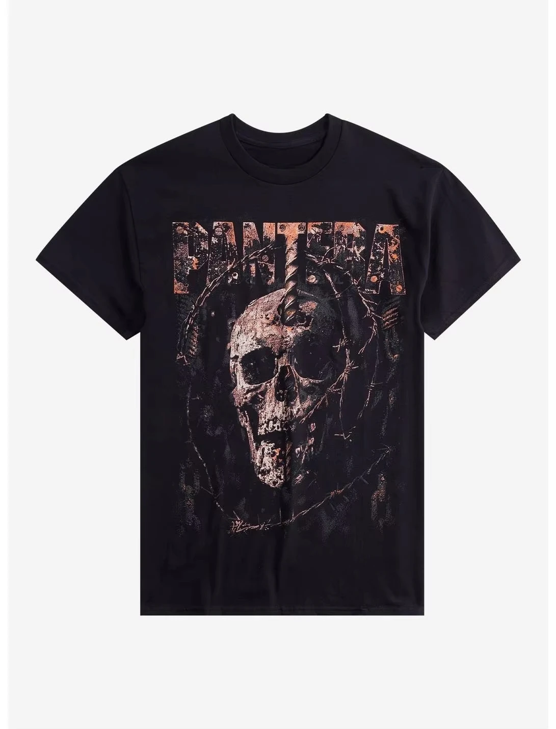 

2025 New Summer Skull T-Shirt Men's Women's Short Sleeve Cotton T-Shirt Vintage Hip Hop Men's Clothing Y2k Top Streetwear