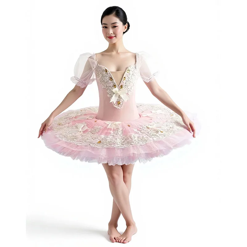 

Adult Women pink Red Professional Tutu La Esmeralda Ballet Tutu Platter Pancake Tutu Dress Girls Kids Ballerina Party Costume