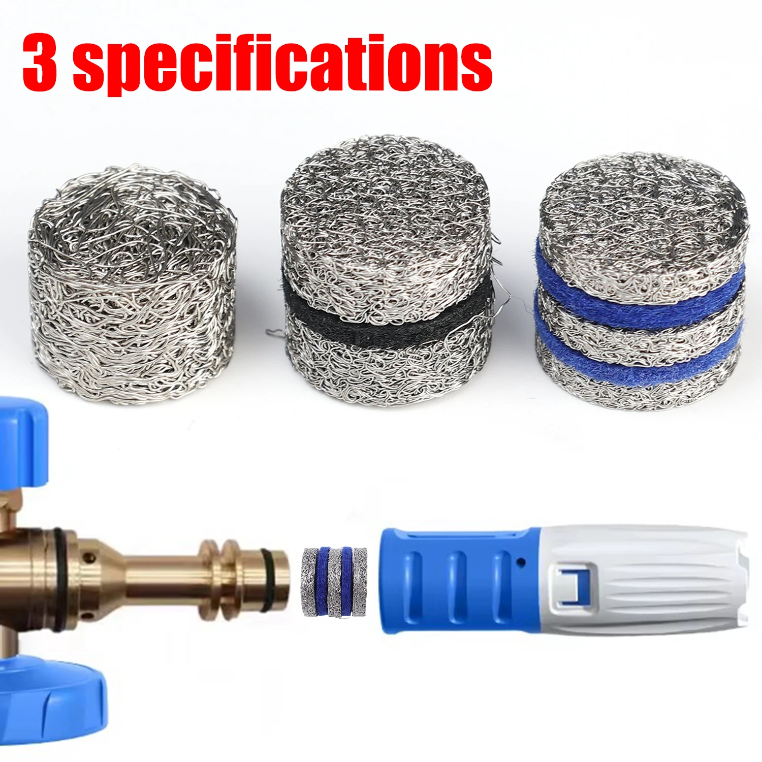 1/2/5pcs Foam Gun Nozzle Orifice Mesh Nozzle Tip for High Pressure Snow Foam Gun Parts Richer Foam Making Filters view 4