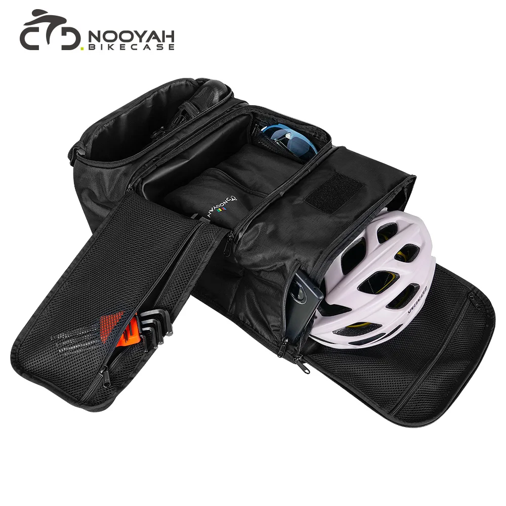 NOOYAH Triathlon Bike Bag Cycling Event Large Capacity Backpack Wet Dry Separation Bike Accessories Helmet Storage of Equipment