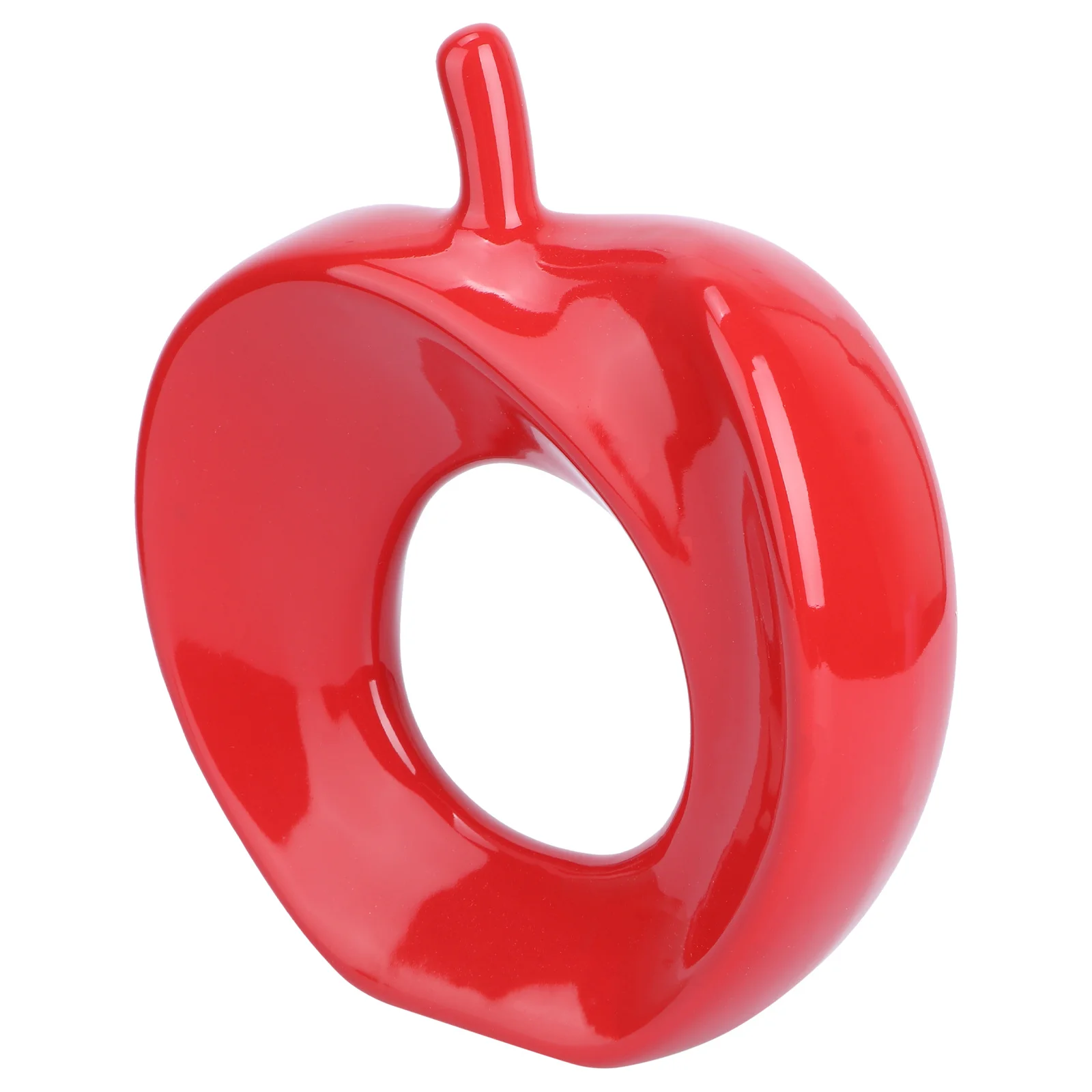 

1Pcs Christmas Apple Ceramic Art Piece Fine Workmanship Desktop Adornment for Home Holiday Decoration Ceramic Model