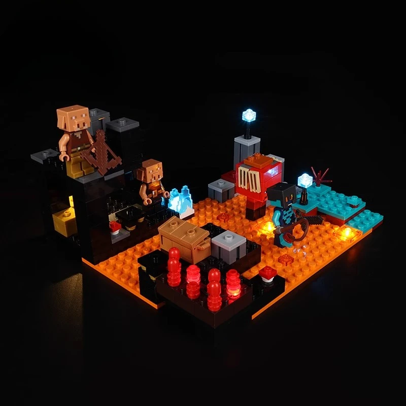

Набор светодиодных светильников подходит для LEGO The Nether Bastion 2155, подарок освещению (кроме строительных блоков)