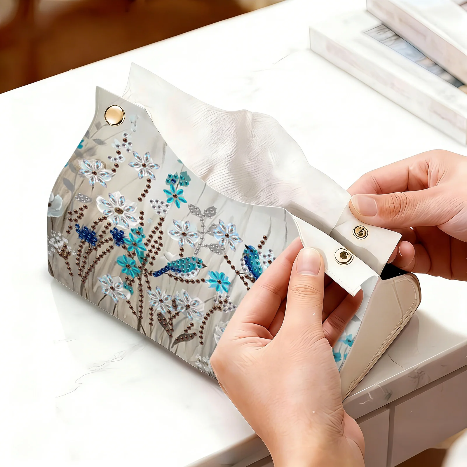 1 Buah Kotak Tisu Lukisan Berl - Pattern Tissue Paper ulasan dan harga