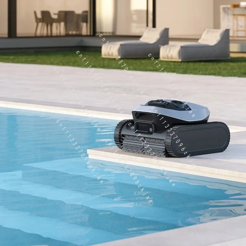 Smart Pool Vacuum Cleaner Cordless Automatic Pool for Inground Villa Pool Floor Wall Waterline Cleaning