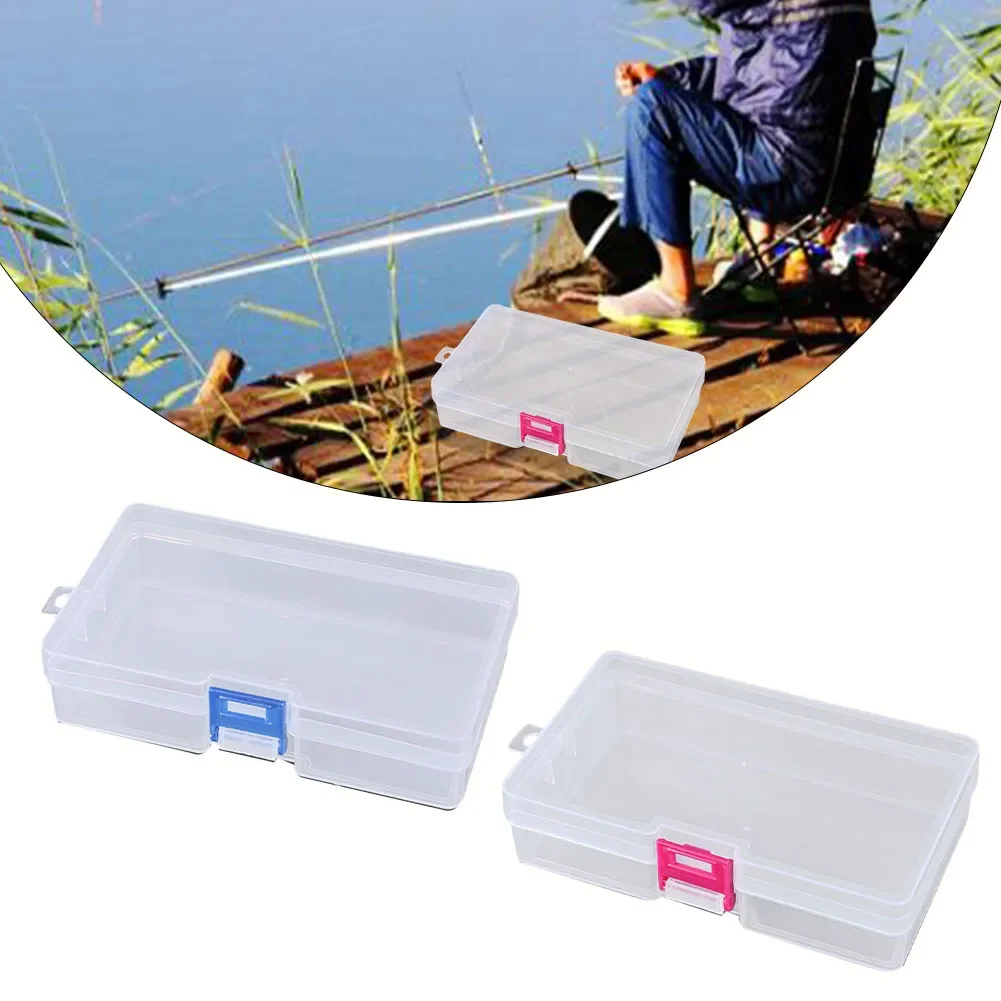 Latch Box Transparent Visible Storage Plastic Clear Square Fishing Gear EmptyBox For Hook And Fishing Gear Storage