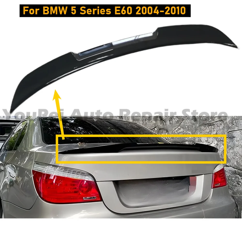 

M4 Blade Style Decor Spoiler for BMW 5 Series E60 2004-2010, perfect fit, no-drill adhesive install, protect original car paint.