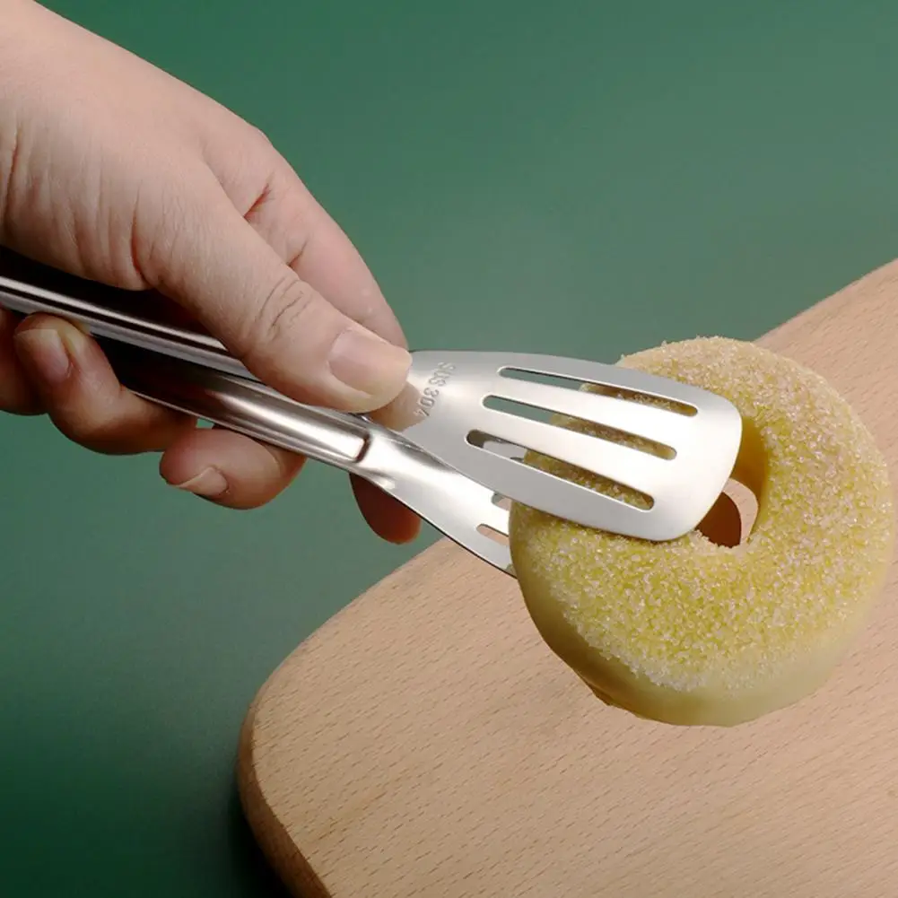 

Stainless Steel Food Tongs Household Products Cooking Utensils for Bread BBQ & Buffet Serving for Home Party Grill