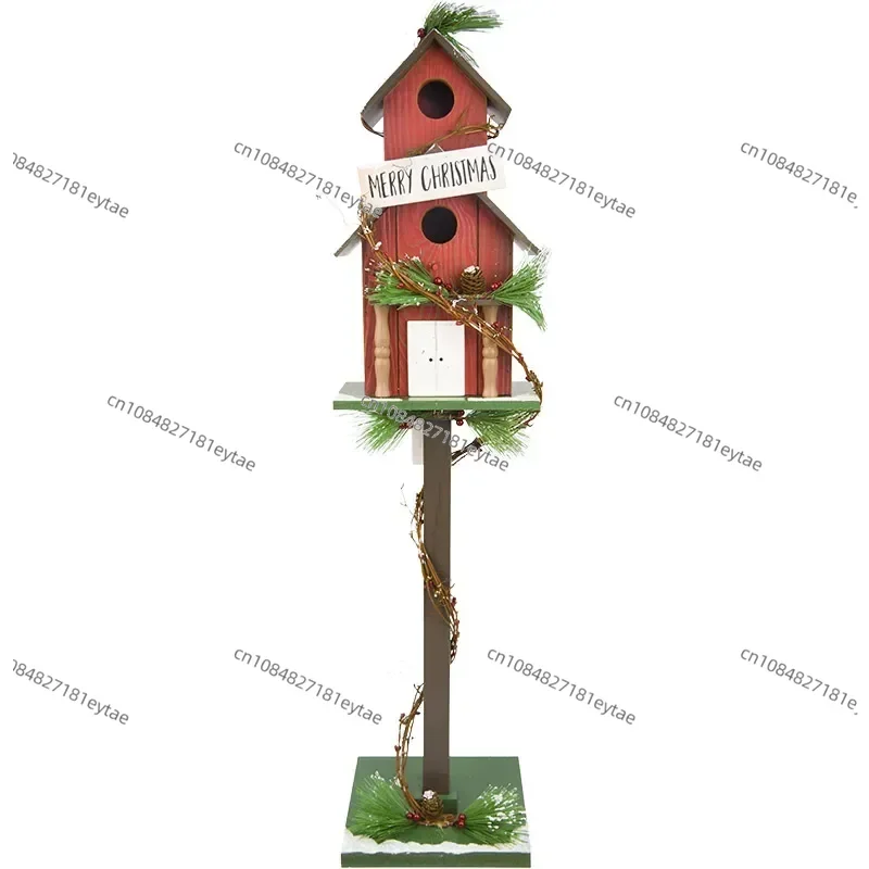 

Скандинавский винтажный деревянный почтовый ящик, декоративный ящик для писем на Рождество для торговых центров, ресторанов и домашнего окна