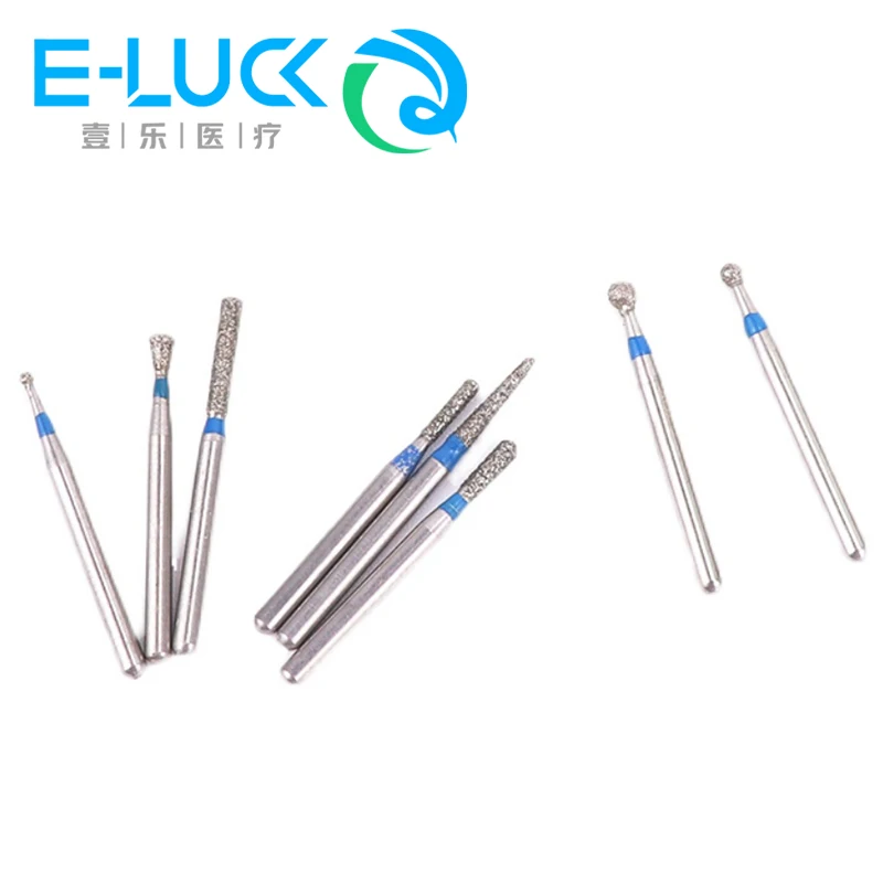 

Dental Diamond Burs Multiple Models Optional Black Storage Box Fit for Dental High Speed Handpiece 10pcs/Set