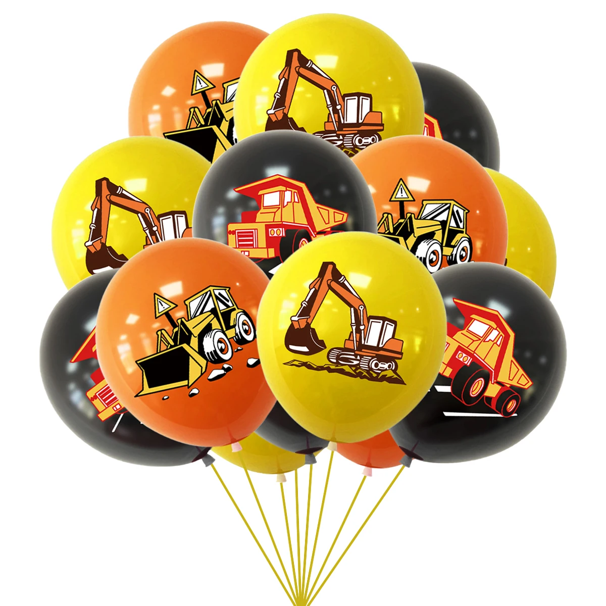 

Engineering Vehicle Balloons Construction Party Excavator Birthday Party Decor Kids Boy Bulldozer Tractor Truck Birthday Balloon