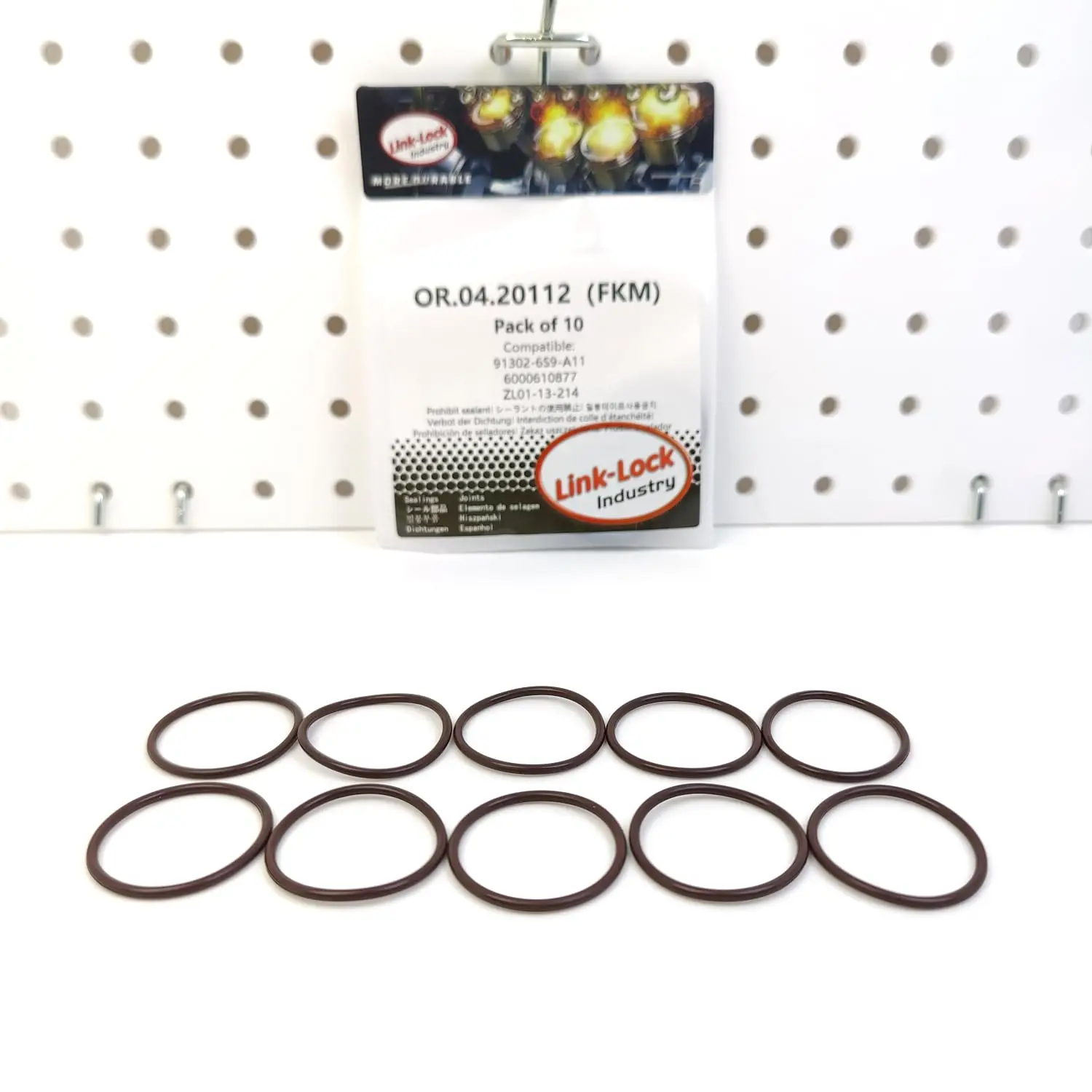 LINK-LOCK 10PCS OR.04.20112 FKM Viton Sealing O-Ring Kit of Camshaft 91302-6S9-A11 6000610877 ZL01-13-214 for ACURA for FIAT for - view 2