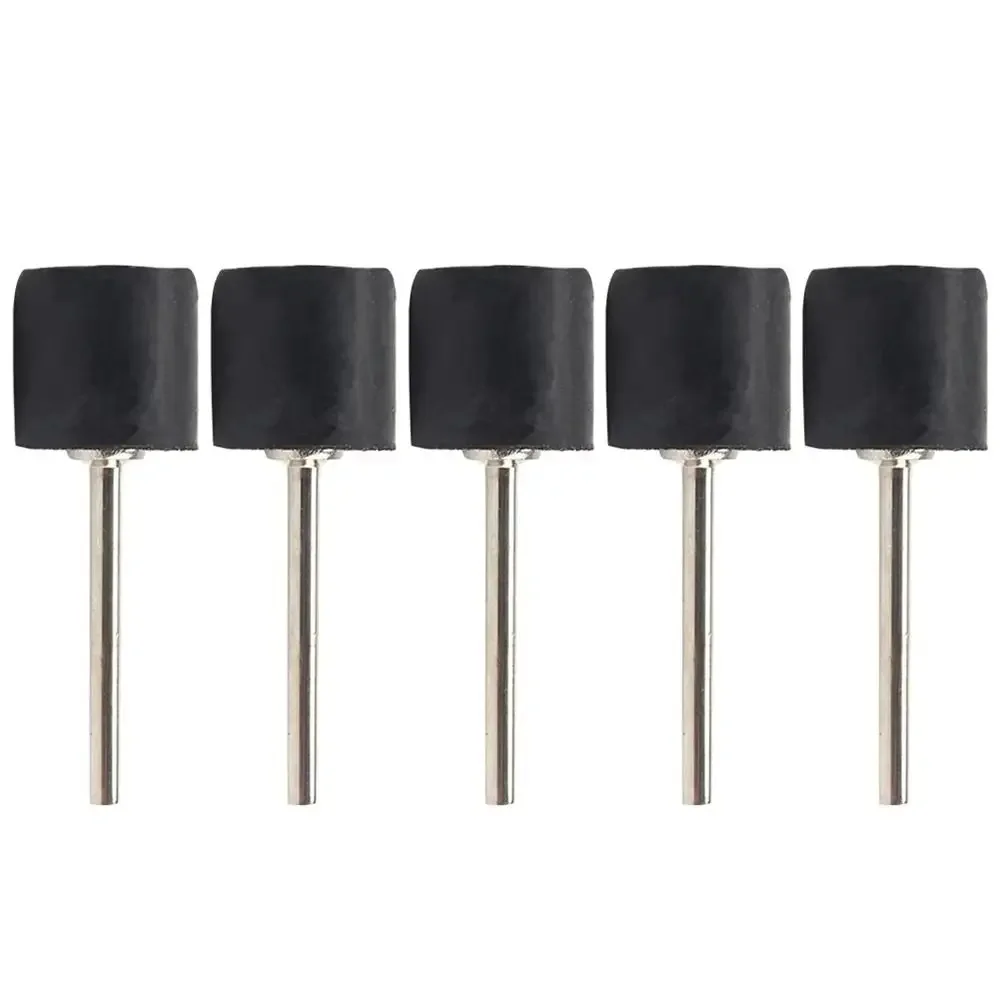 10Pcs/Set New 1/8inch Sanding Mandrels 6.35/9.5/12.7mm Rubber Sandpaper Circle Kit Grinder Drum Rod Abrasive Tool