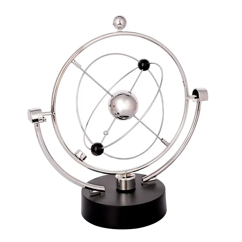 Rotation Perpetual Motion Swing Celestial Globe Newton Pendulum Model Kinetic Teaching Toy Desktop Decompression Decoration Gift