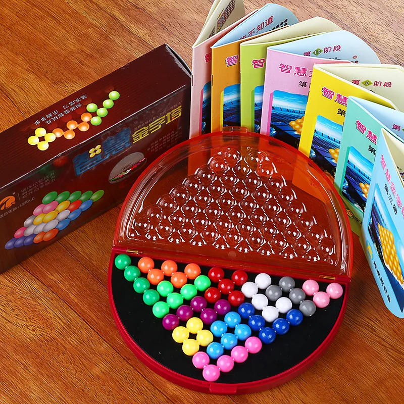 

Wisdom Pyramid Educational Intellectual Teaching AIDS Magic Pearl Game Chess 478 questions children's interactive toys