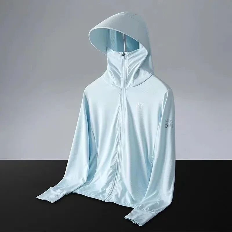 Pop 2025 New Extra Large Size Clothing Women's Jacket Summer UV Sunscreen Shirt Ice Silk Breathable Sunscreen Clothing Fat Femal